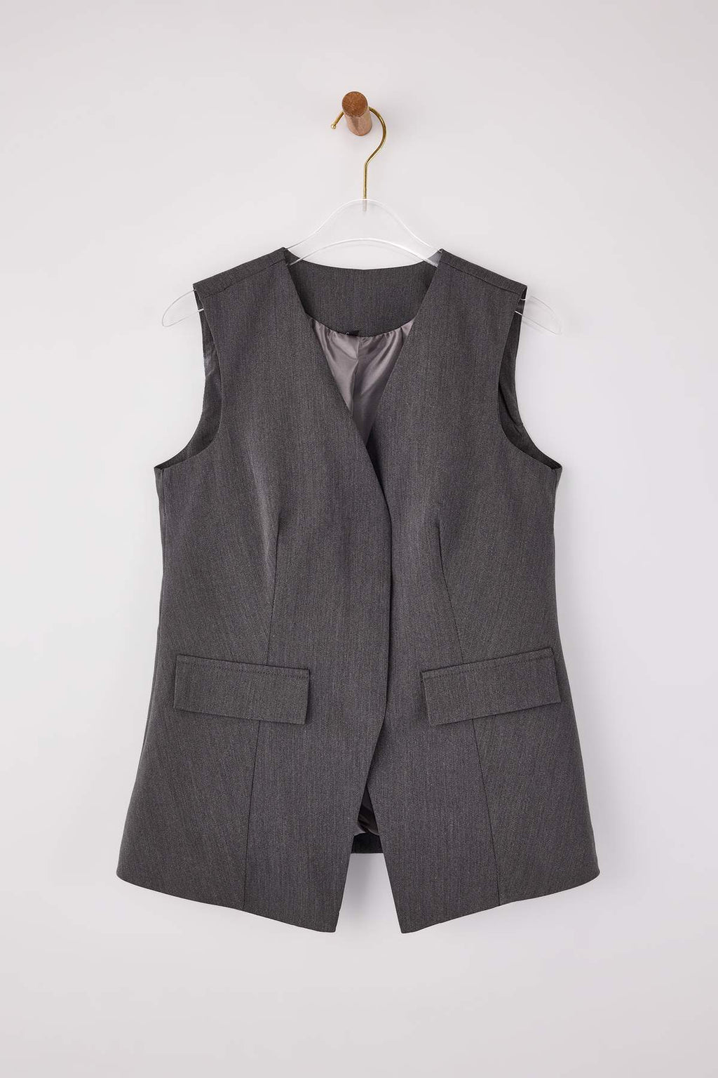Buttoned Lined Vest