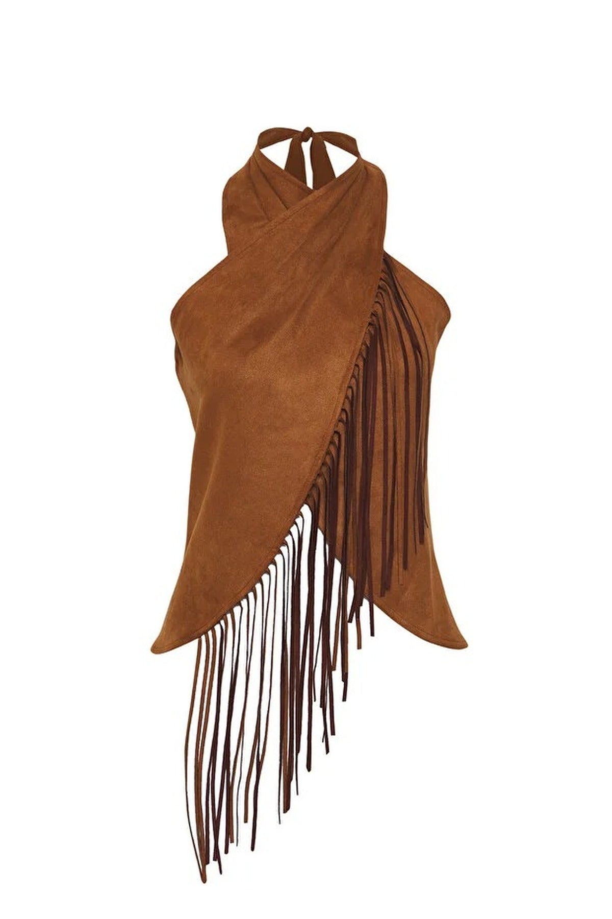 Halter Neck Vest with Tie Neck