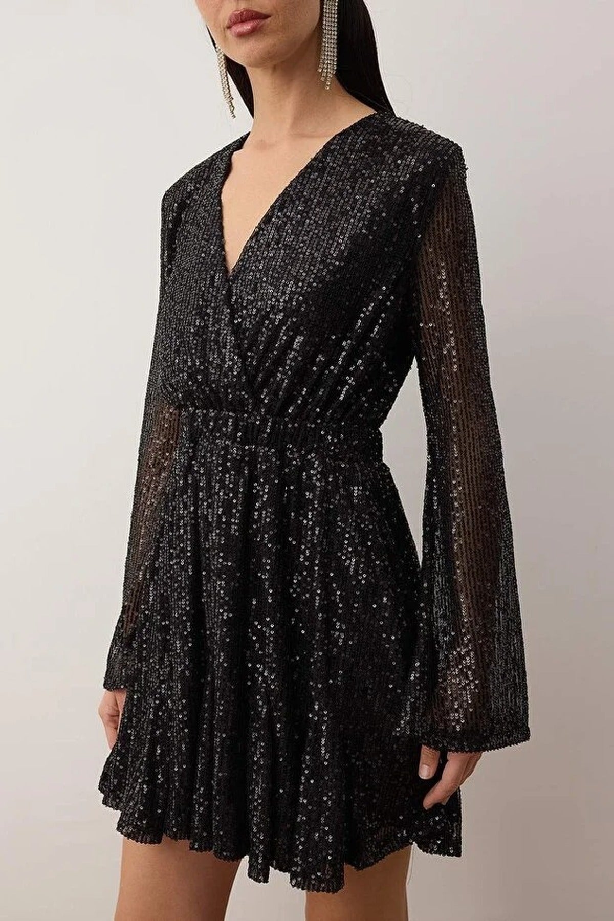 Sequin Mini Lined Party Dress