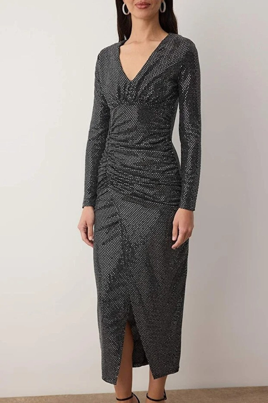Sequin Midi Unlined Party Dress