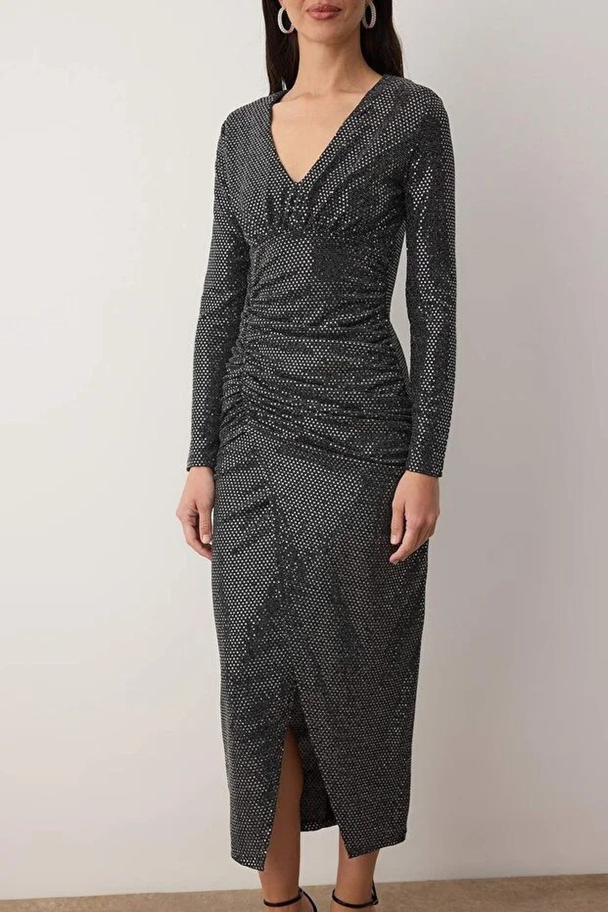Sequin Midi Unlined Party Dress