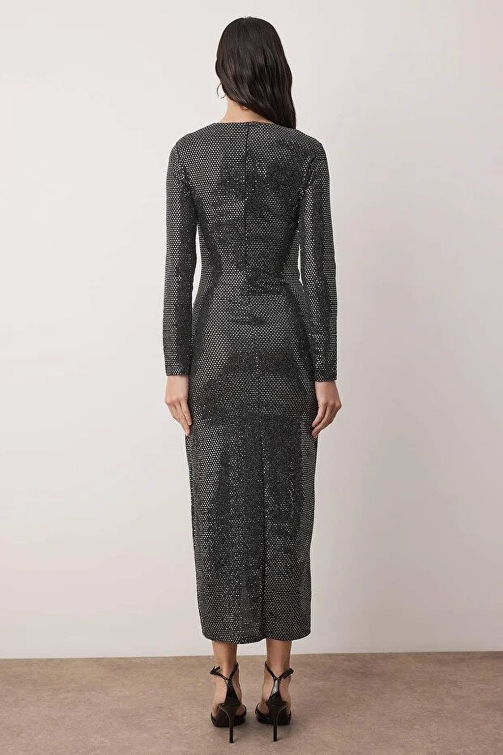 Sequin Midi Unlined Party Dress