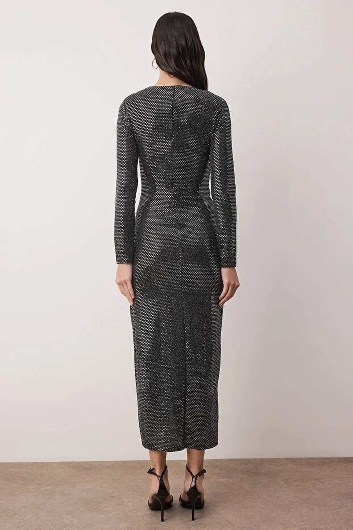 Sequin Midi Unlined Party Dress