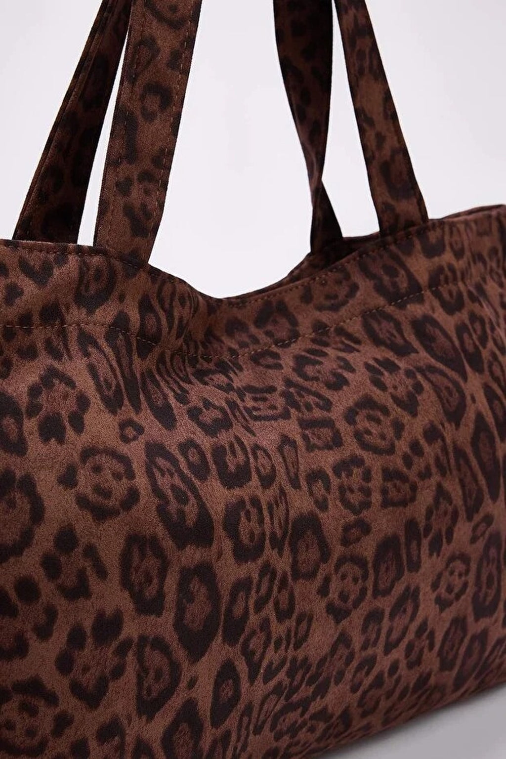 Leopard Print Women's Maxi Shoulder Bag