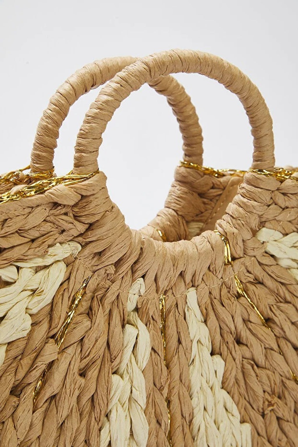 Oval Straw Women's Medium Size Bag