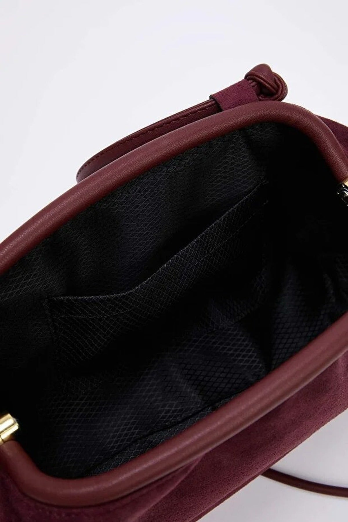 Suede Magnetic Clasp Women's Shoulder Bag
