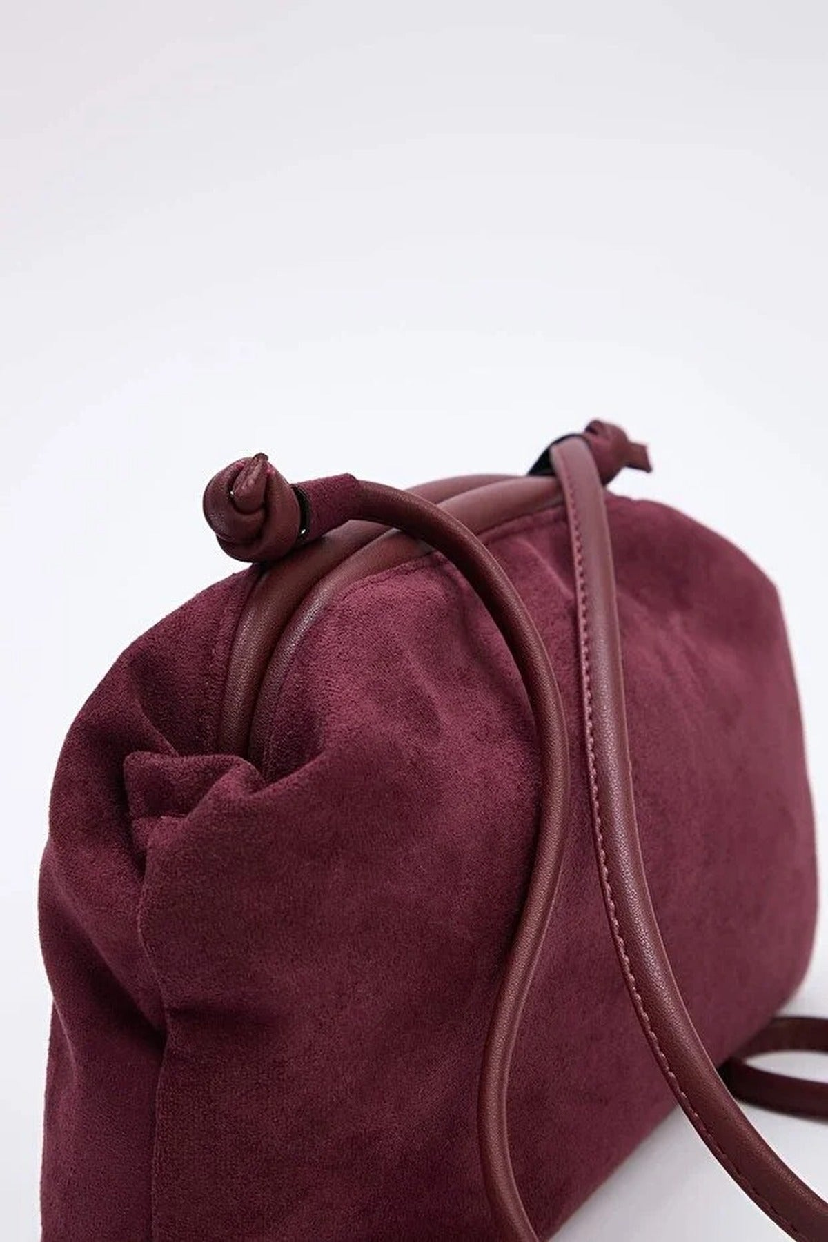 Suede Magnetic Clasp Women's Shoulder Bag
