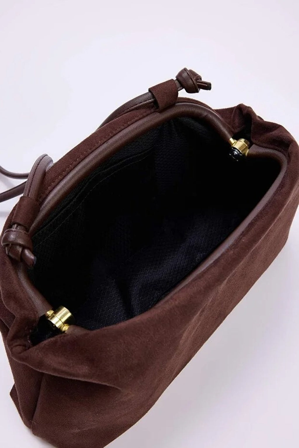 Suede Magnetic Clasp Women's Shoulder Bag