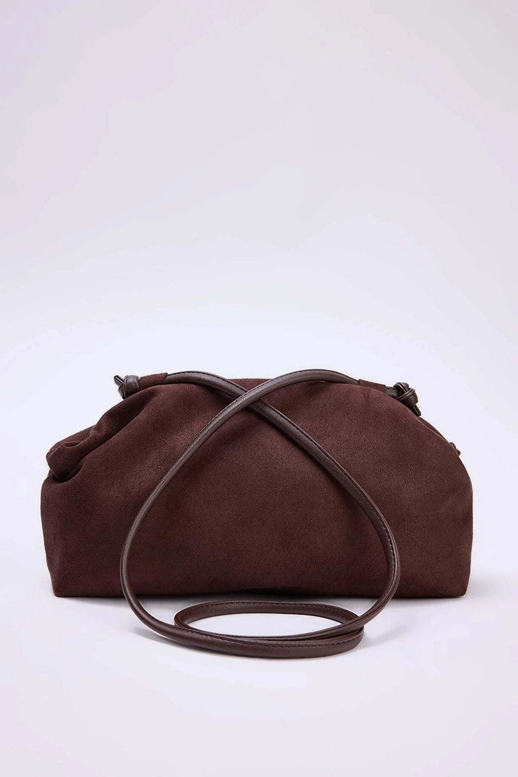 Suede Magnetic Clasp Women's Shoulder Bag