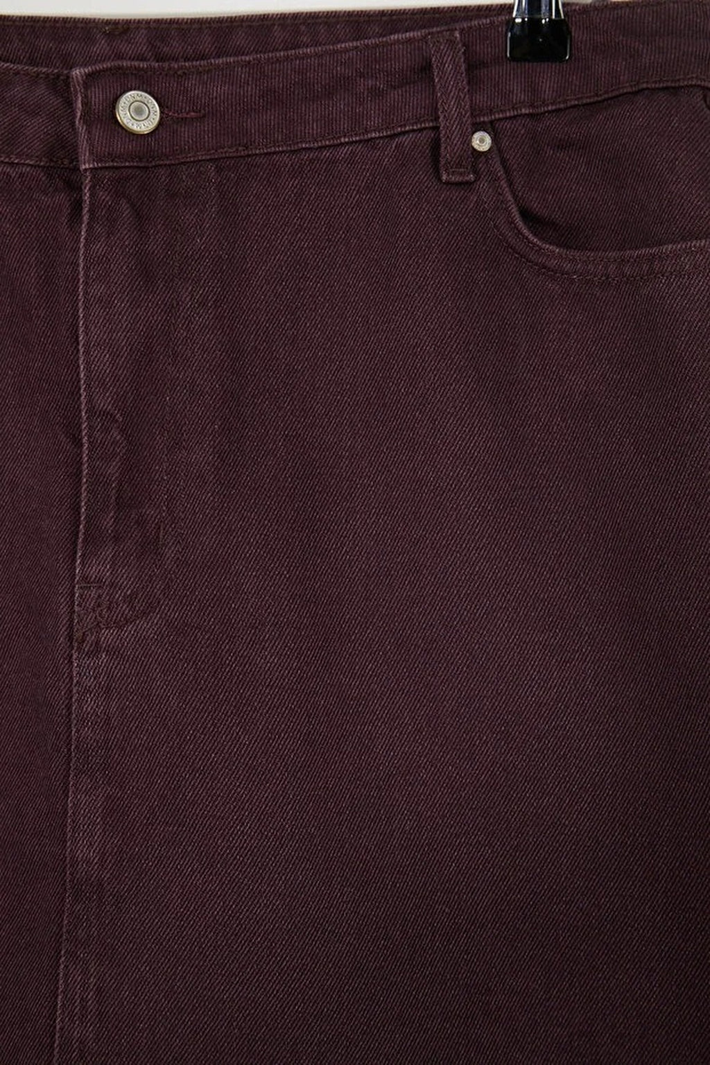 High Waist 100% Cotton A-Shape Denim Skirt