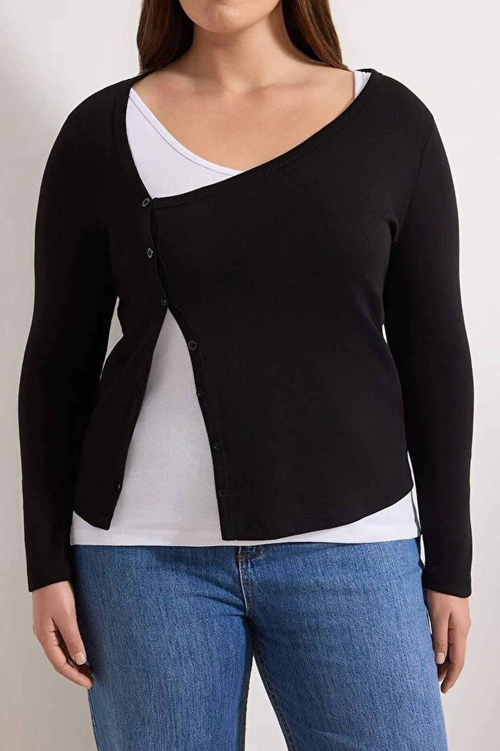 Lycra Cotton Supreme Knit Plus Size Blouse