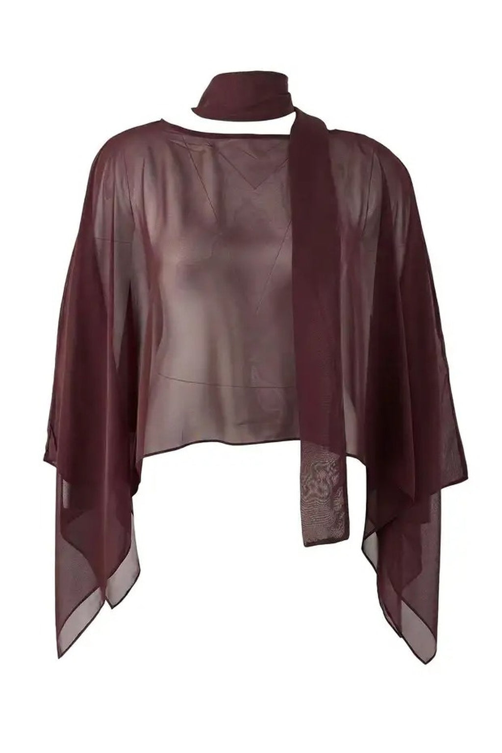 Chiffon Woven Plus Size Blouse