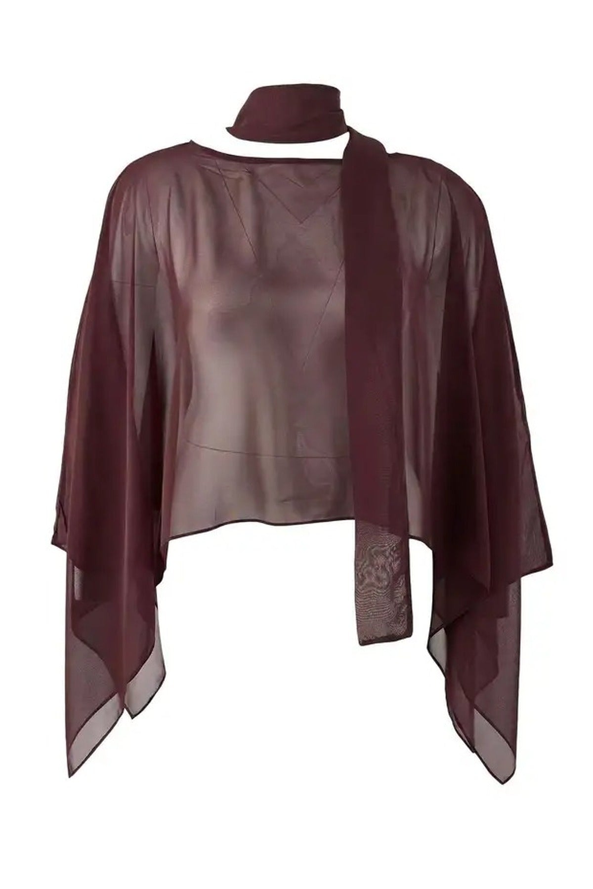 Chiffon Woven Plus Size Blouse