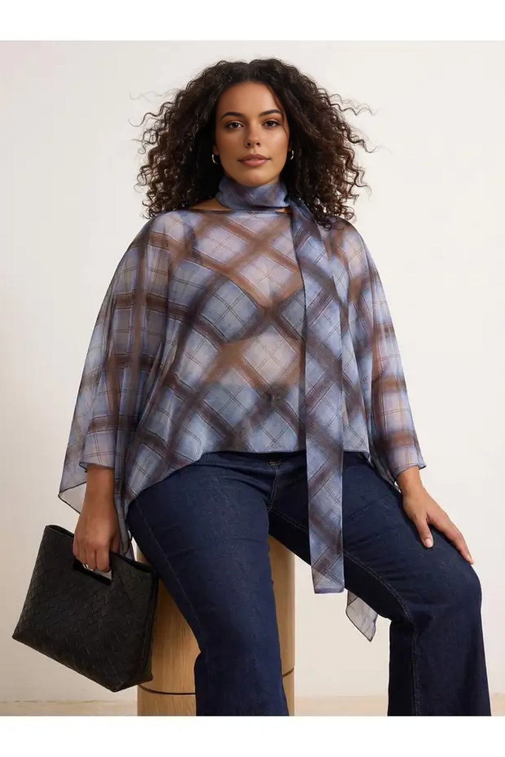 Chiffon Woven Plus Size Blouse
