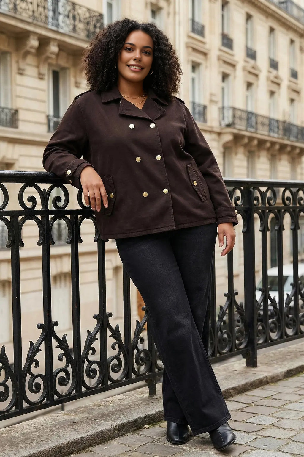 Plus Size Denim Jacket