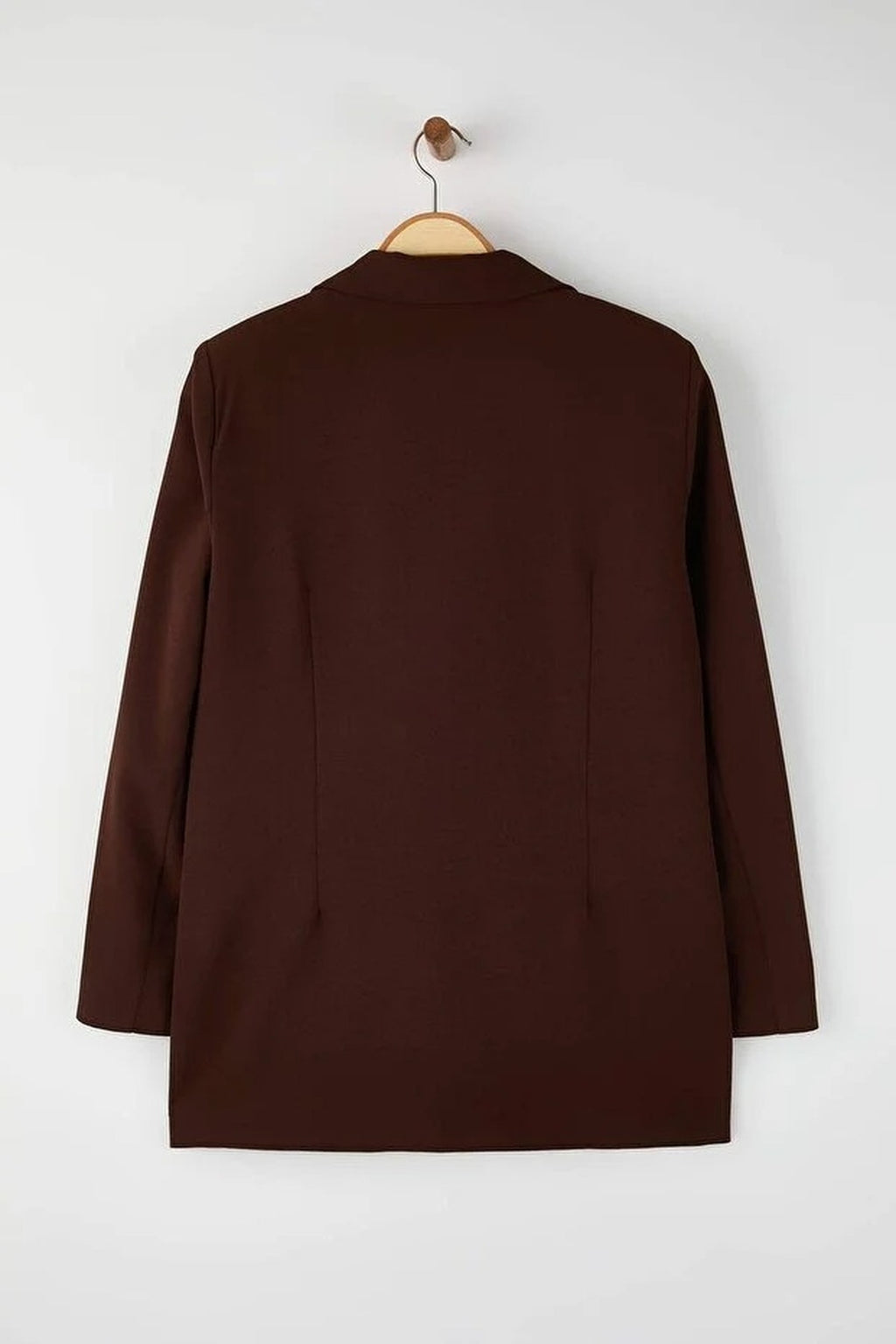 Lined Double-Breasted Woven Blazer Jacket
