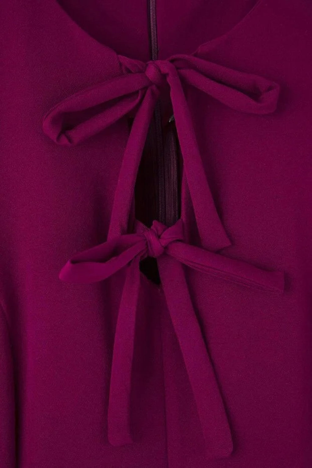 A-Line Mini Woven Plus Size Dress with Bow