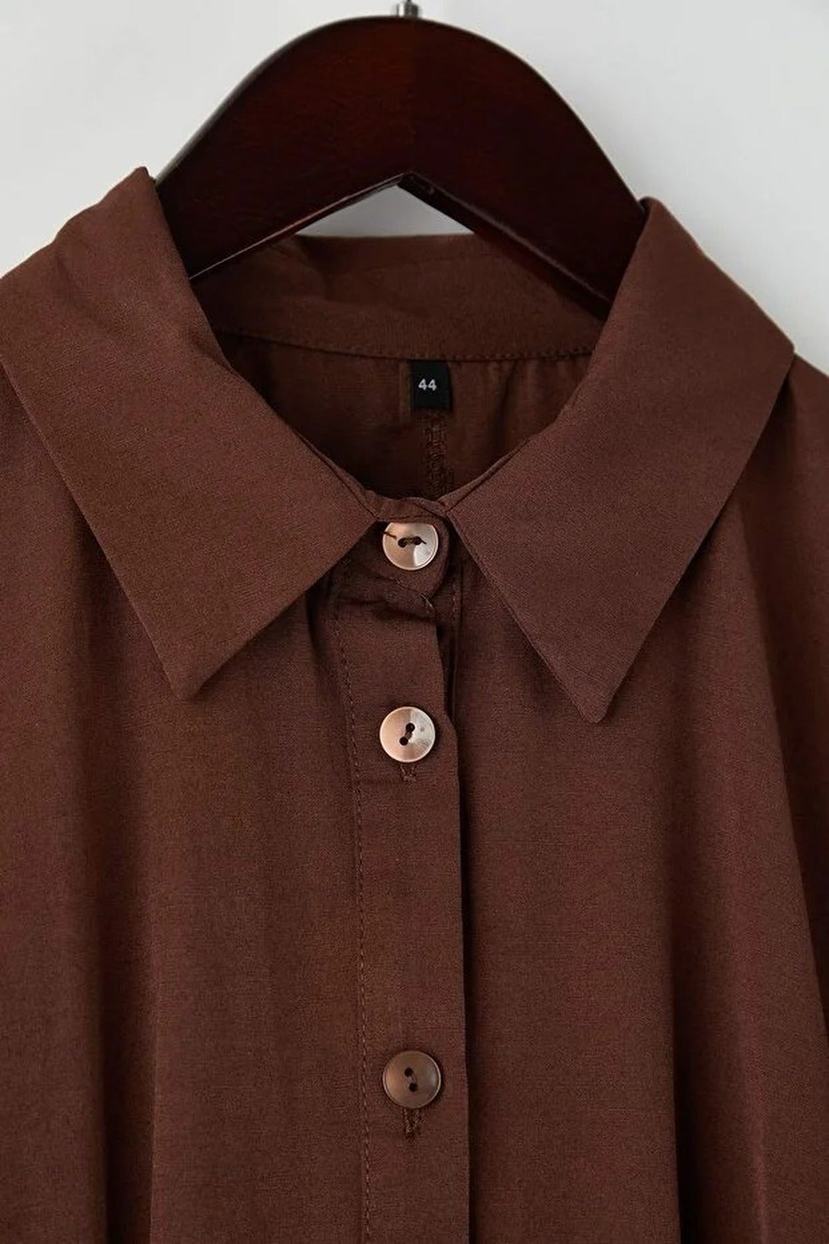 Mini Woven Belted Plus Size Shirt Dress