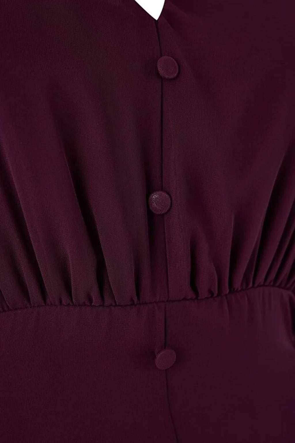 Chiffon Woven Dress with Eyelet Detail and Button Closure