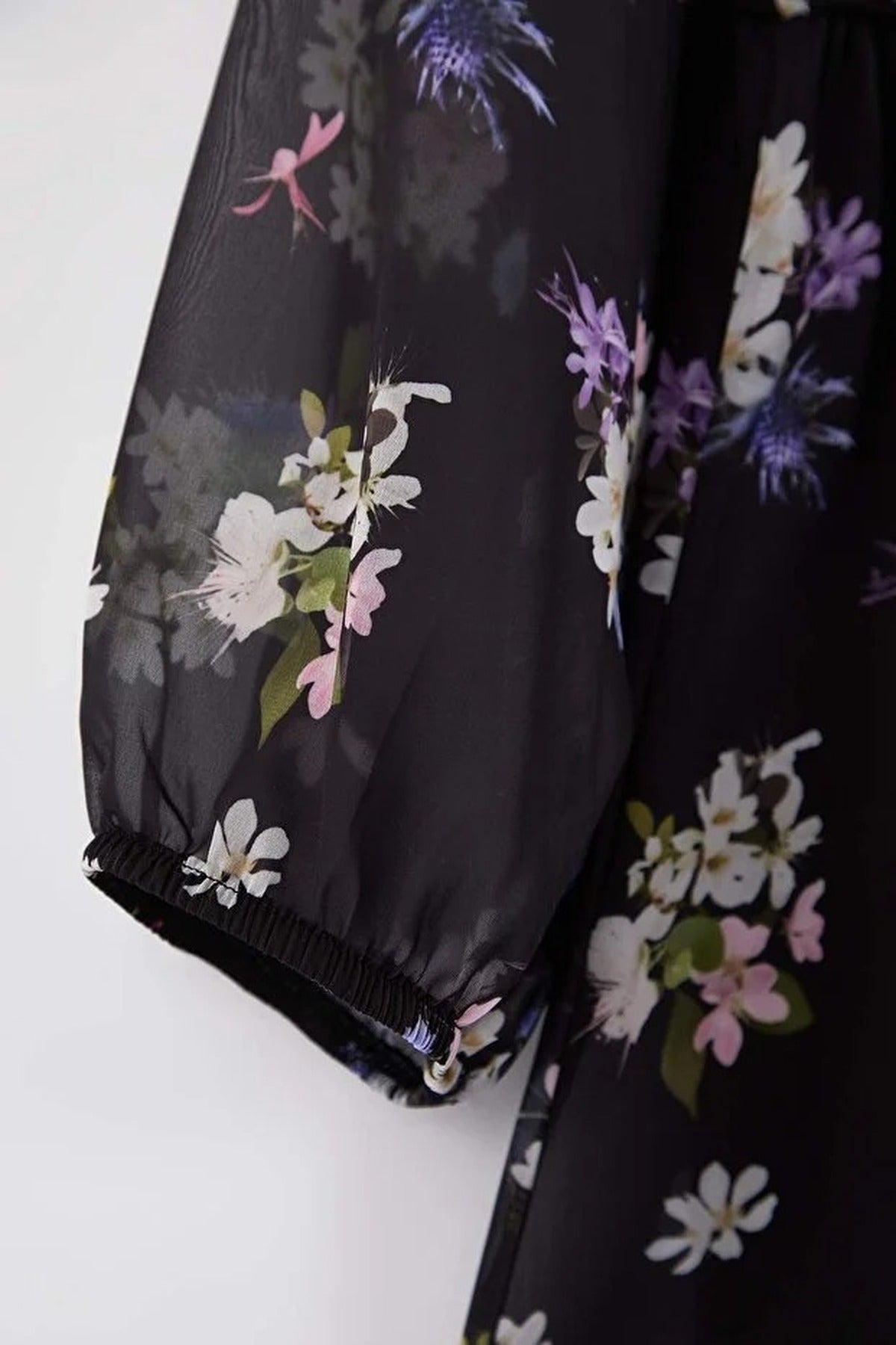 Floral Chiffon Woven Plus Size Dress