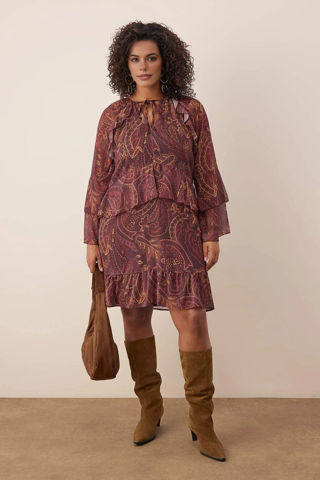 Chiffon Woven Plus Size Dress