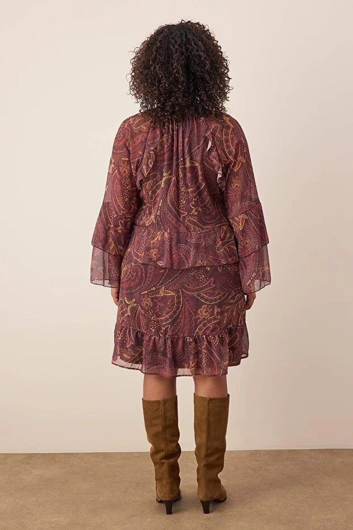 Chiffon Woven Plus Size Dress
