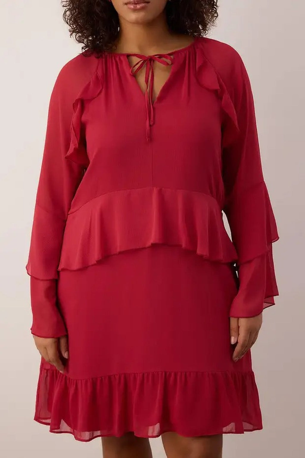 Chiffon Woven Plus Size Dress