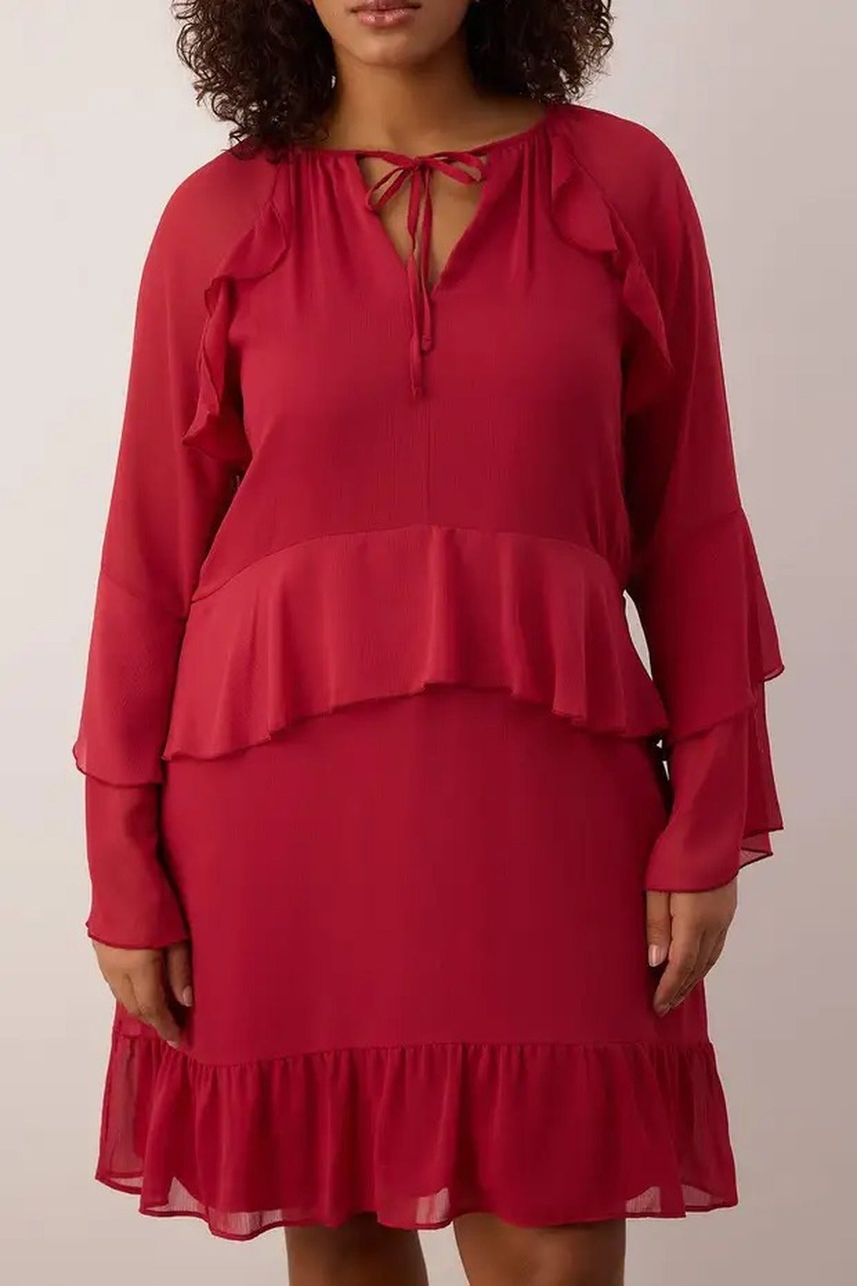 Chiffon Woven Plus Size Dress