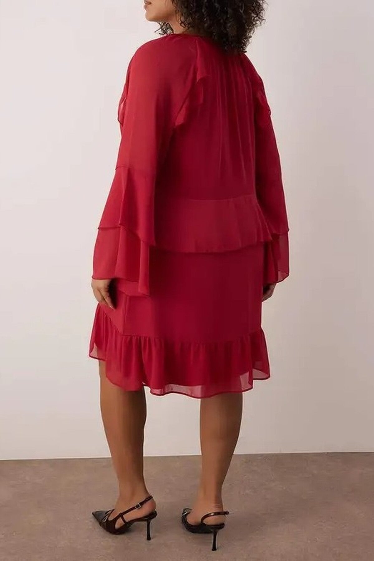 Chiffon Woven Plus Size Dress