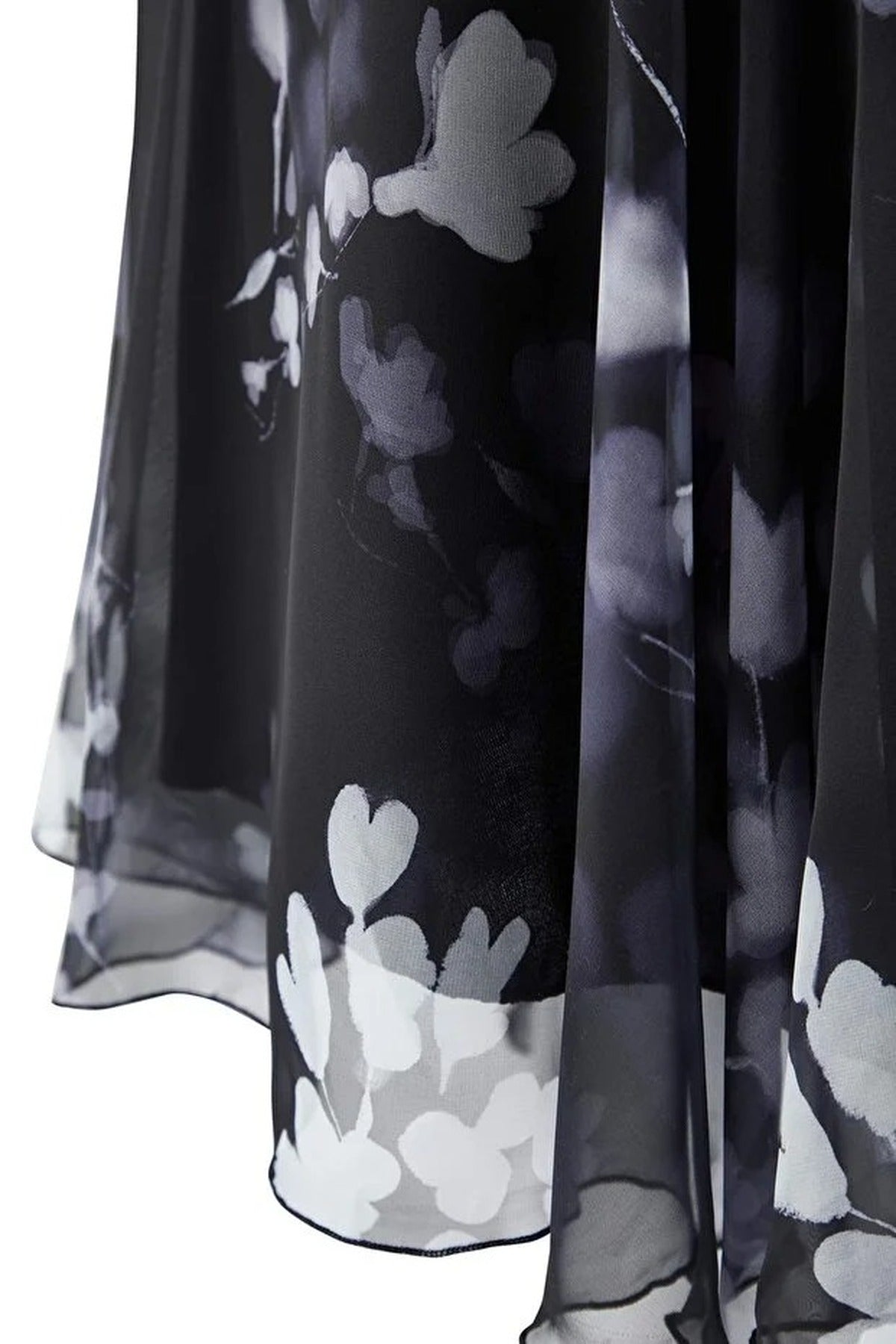 Floral Halter Neck Mini Ruffled Chiffon Woven Plus Size Dress
