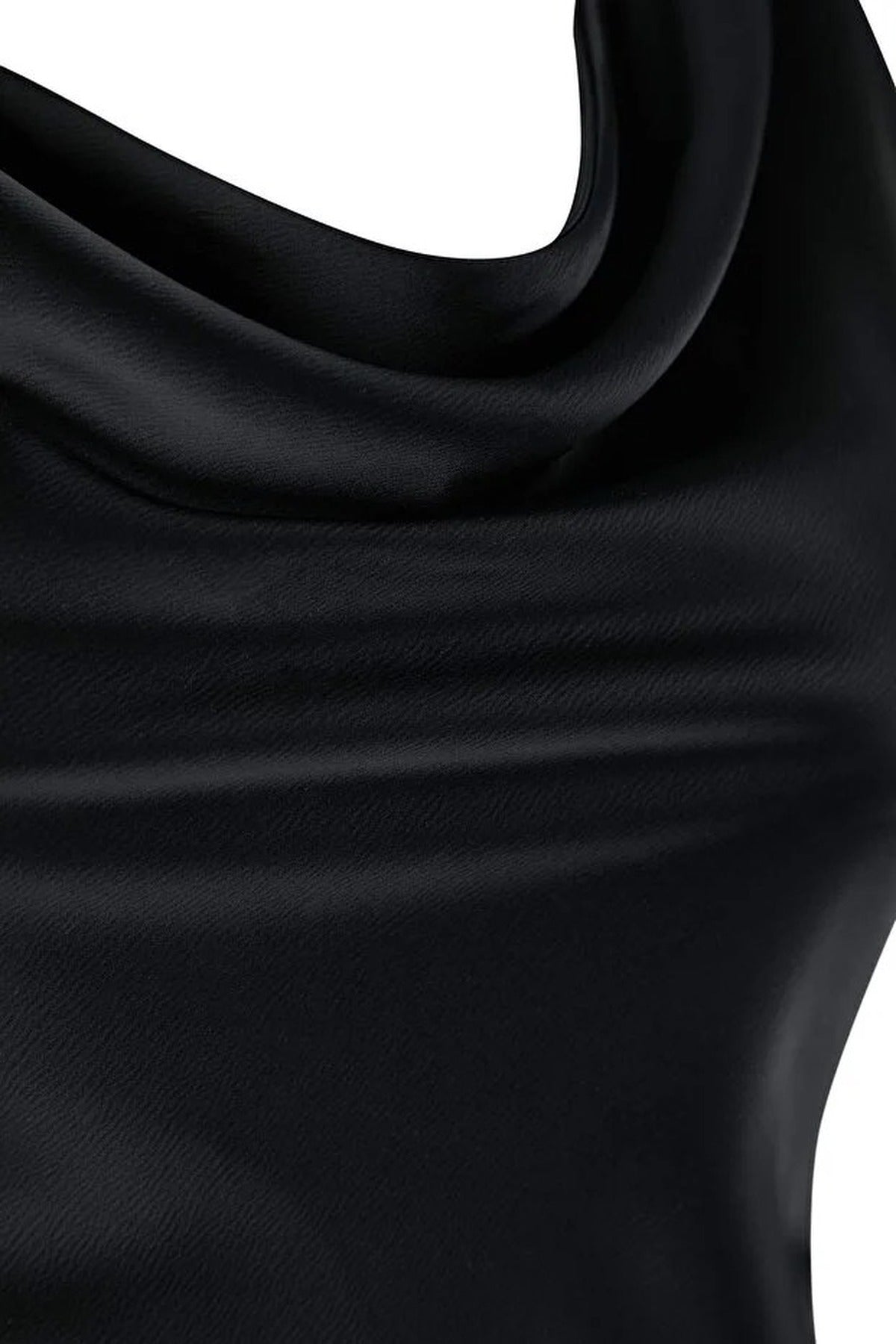 Midi V-Neck Satin Woven Plus Size Dress