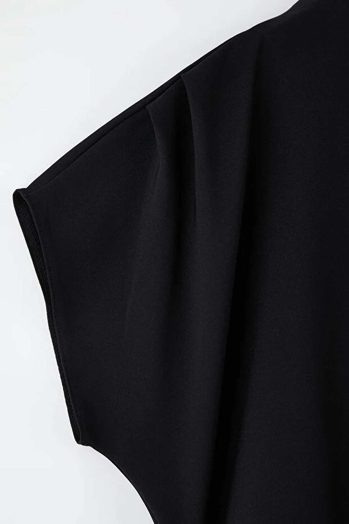 A-Line V-Neck Midi Plus Size Dress