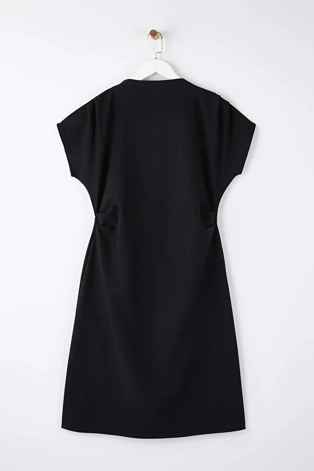 A-Line V-Neck Midi Plus Size Dress