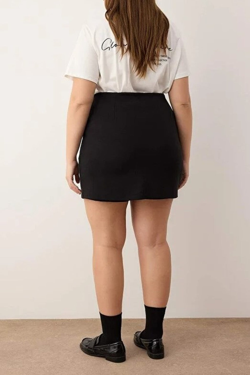 Short Knitted Plus Size Short Skirt