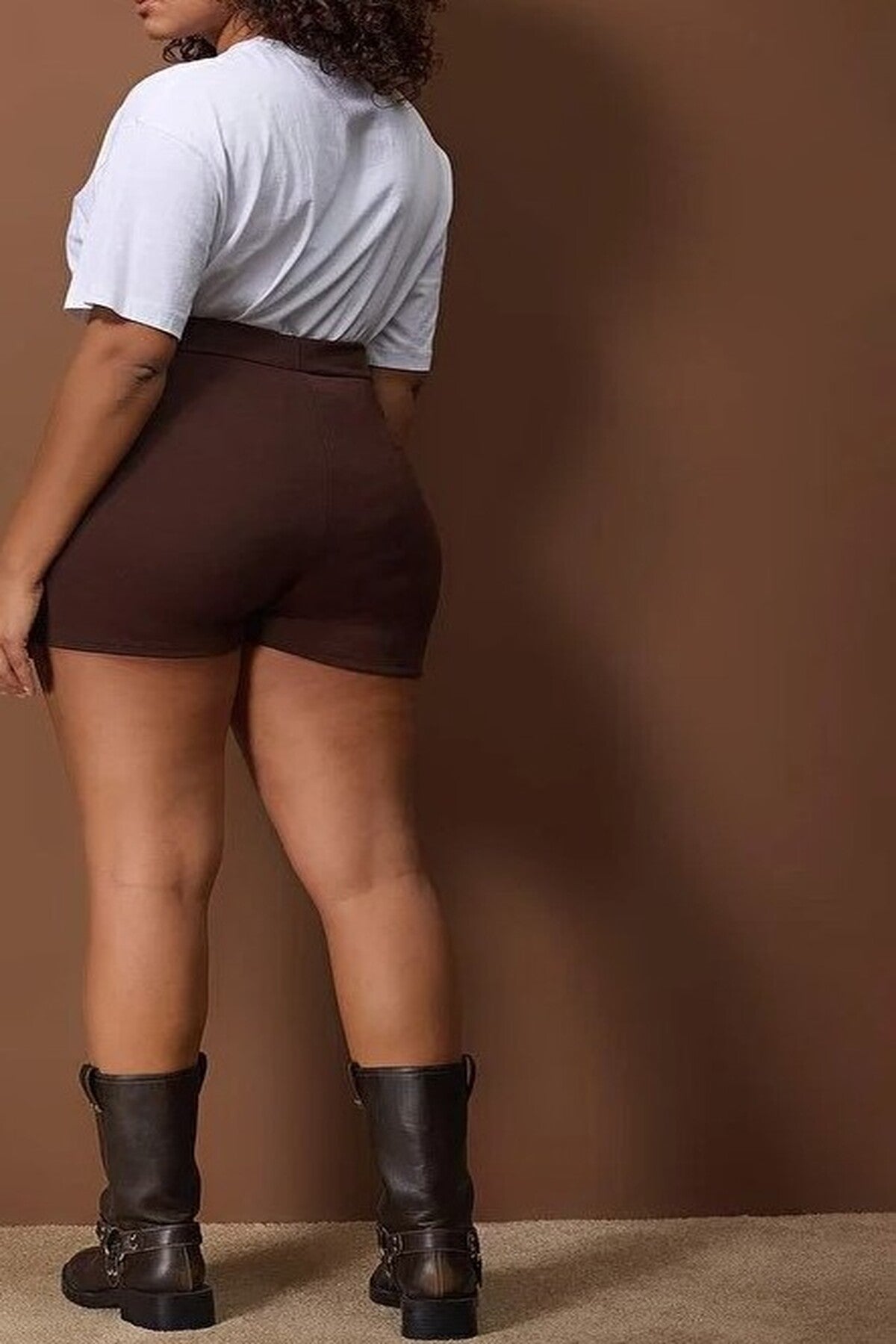 Slit Knitted Plus Size Skirt