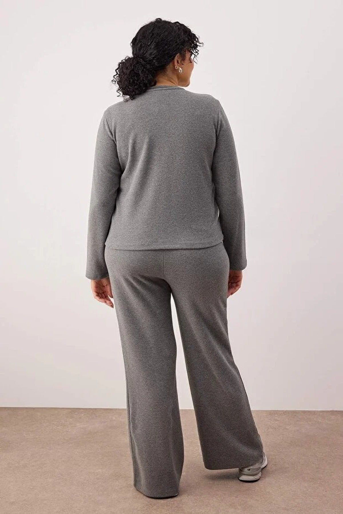 3-Piece Soft Touch Knit Plus Size Top and Bottom Set