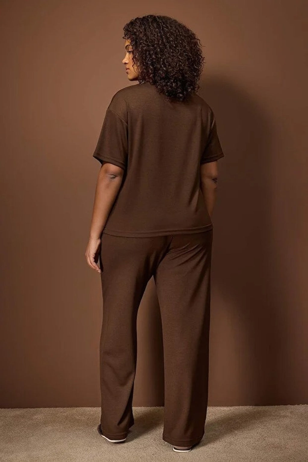 2- Piece Knitted Plus Size Top and Bottom Set