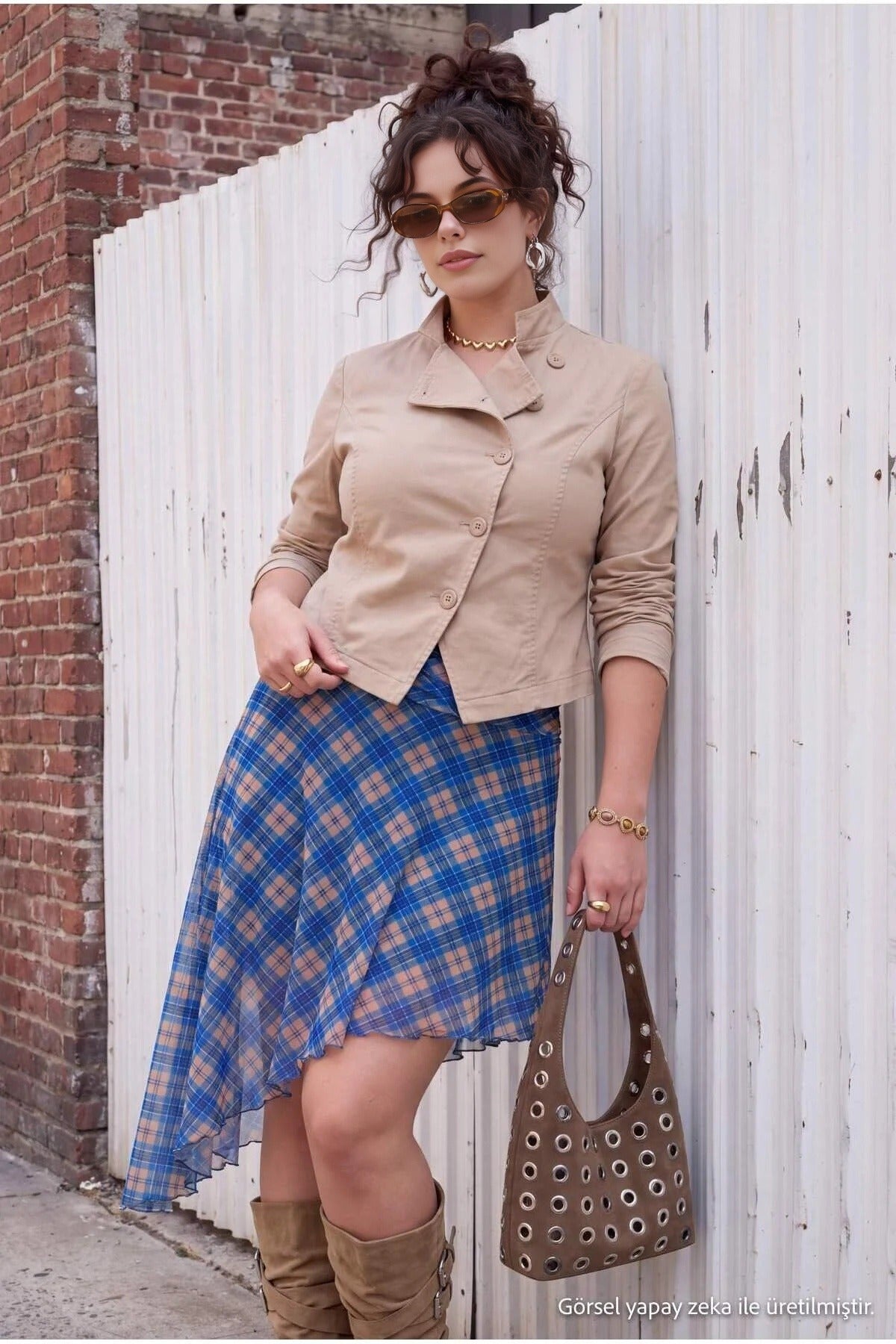 High Waist Asymmetric Mesh Maxi Skirt