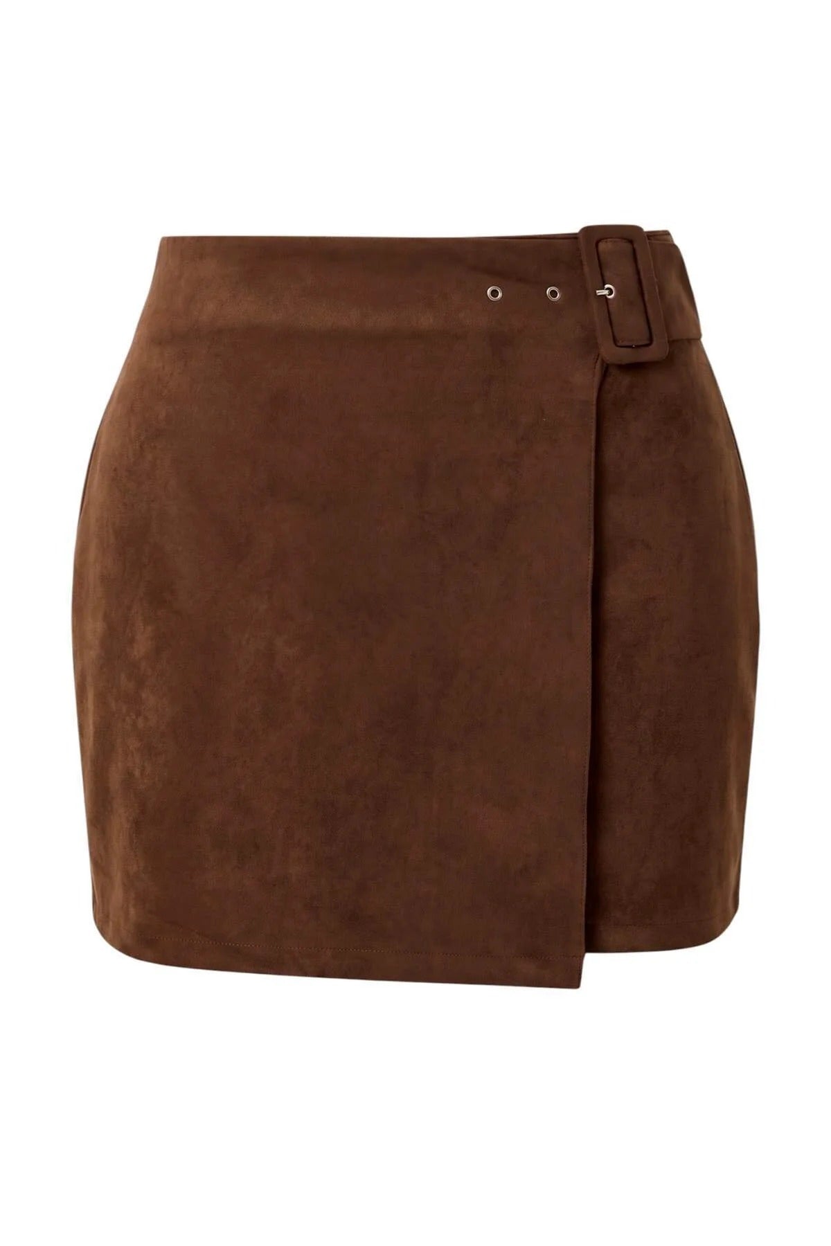 High Waist A-Line Mini Skirt