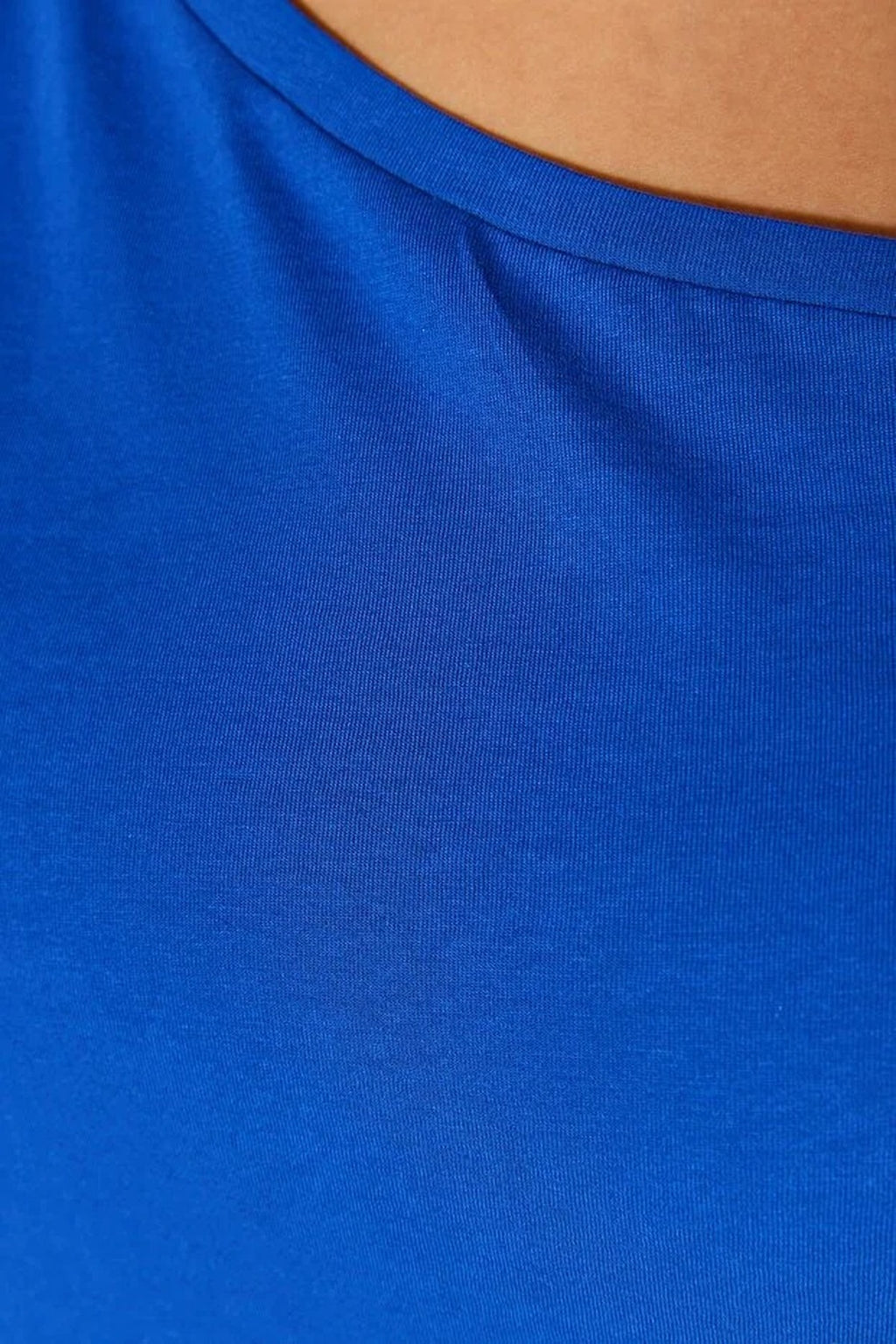 Off-Shoulder Detail 100% Cotton Knitted Blouse
