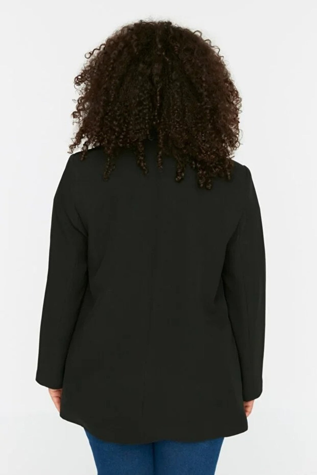 Plaid Lined Woven Plus Size Jacket
