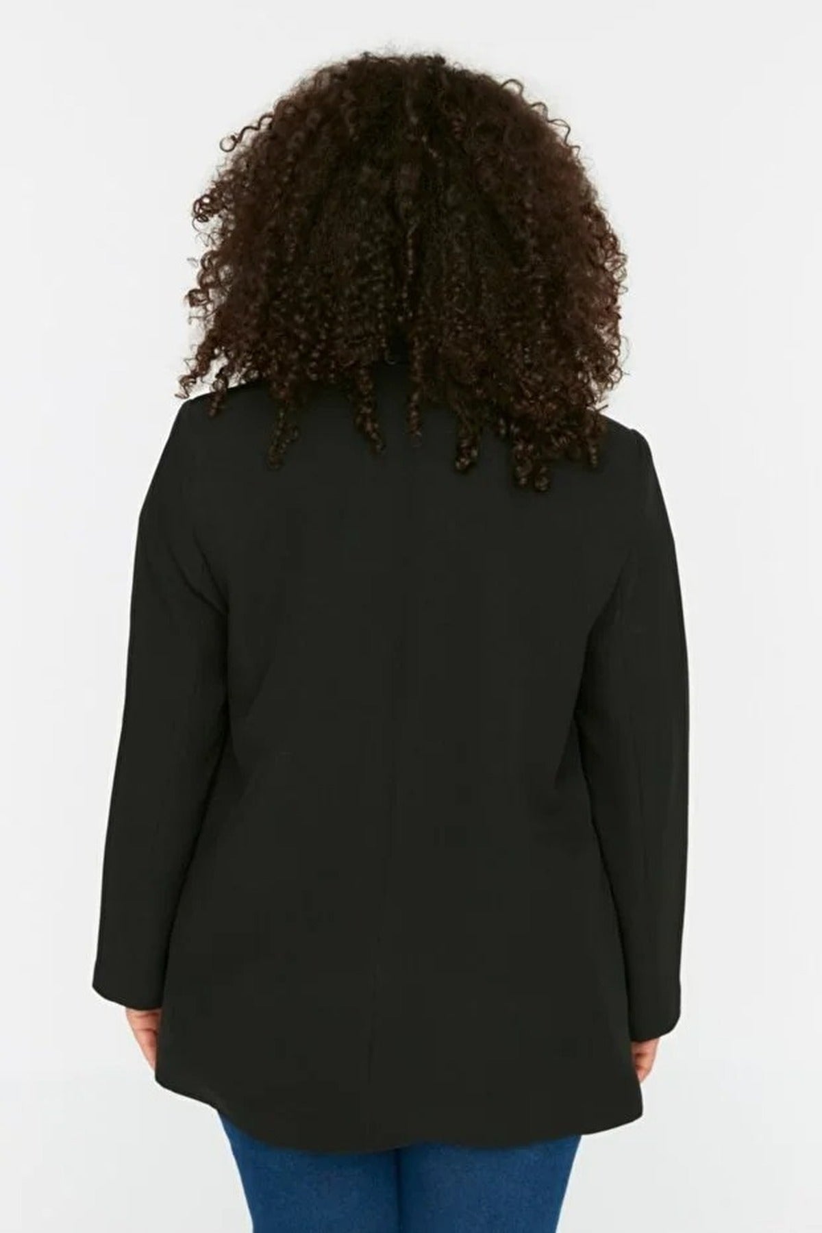 Plaid Lined Woven Plus Size Jacket