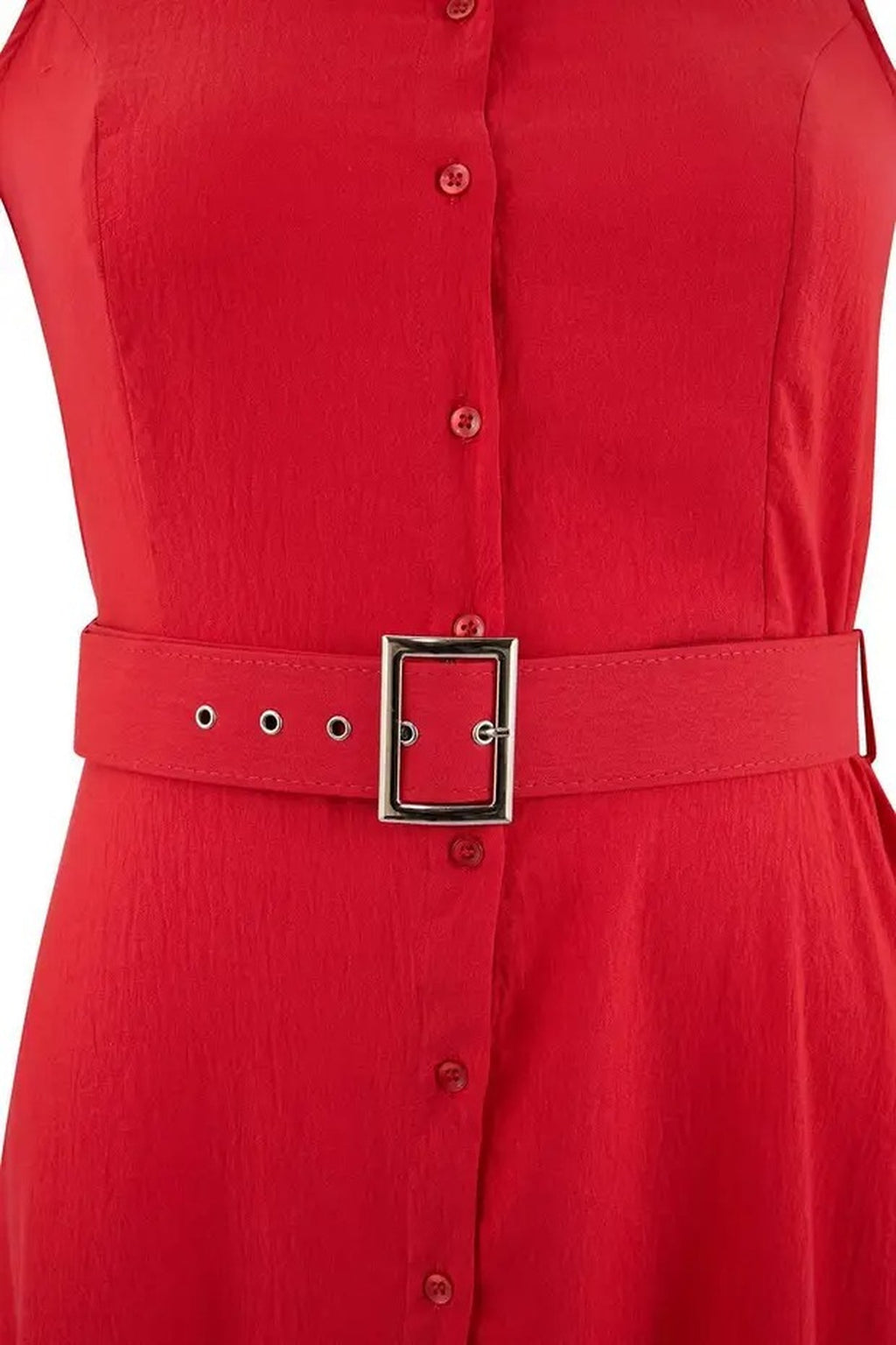 Belted Woven Shirt Dress