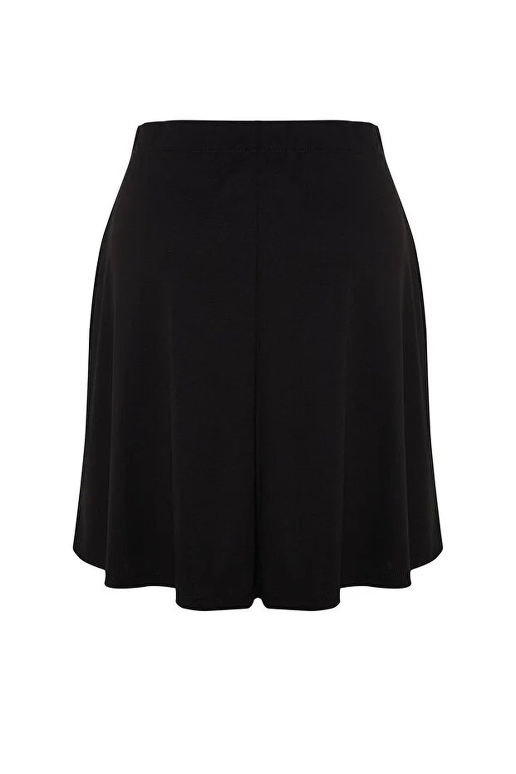 Elastic Waist Mini Knitted Plus Size Skirt