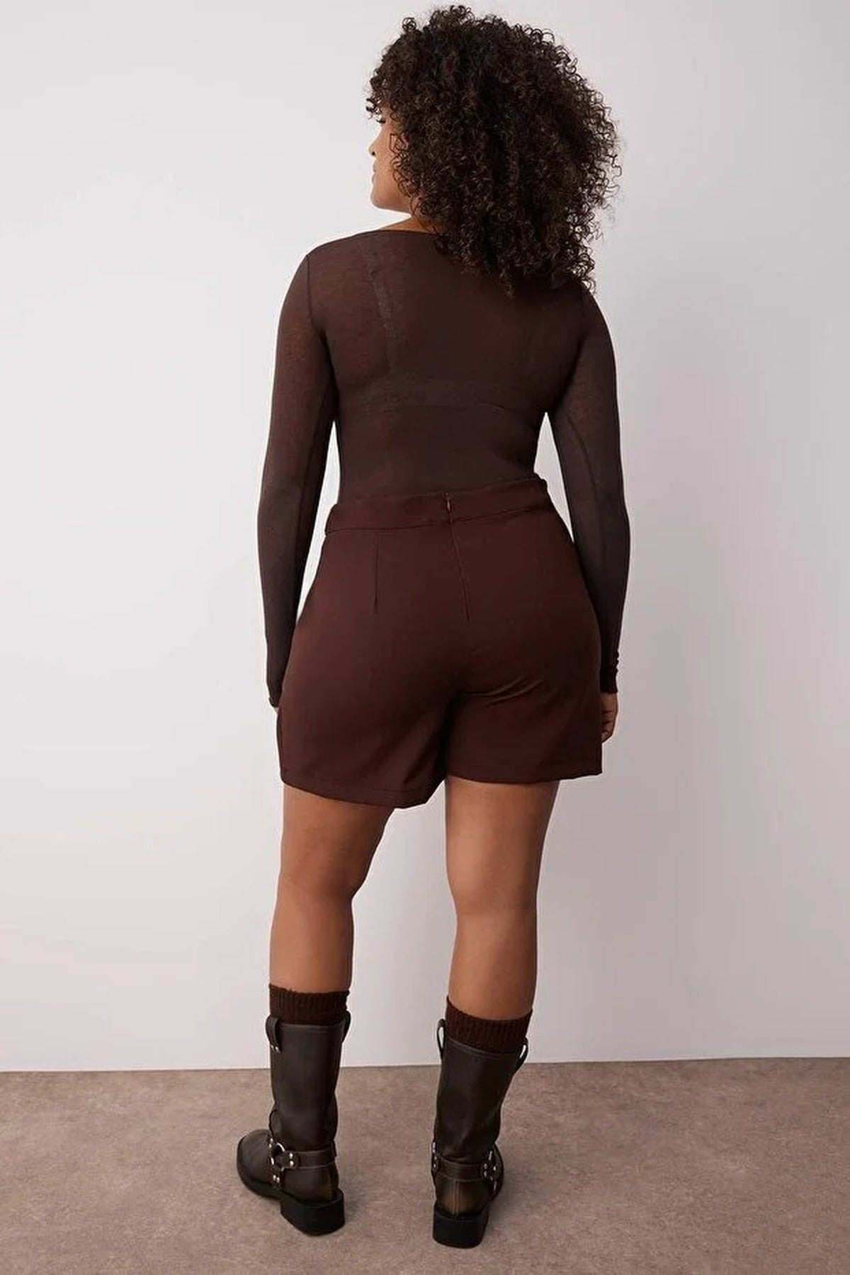 Mini Pocketed Woven Plus Size Skirt