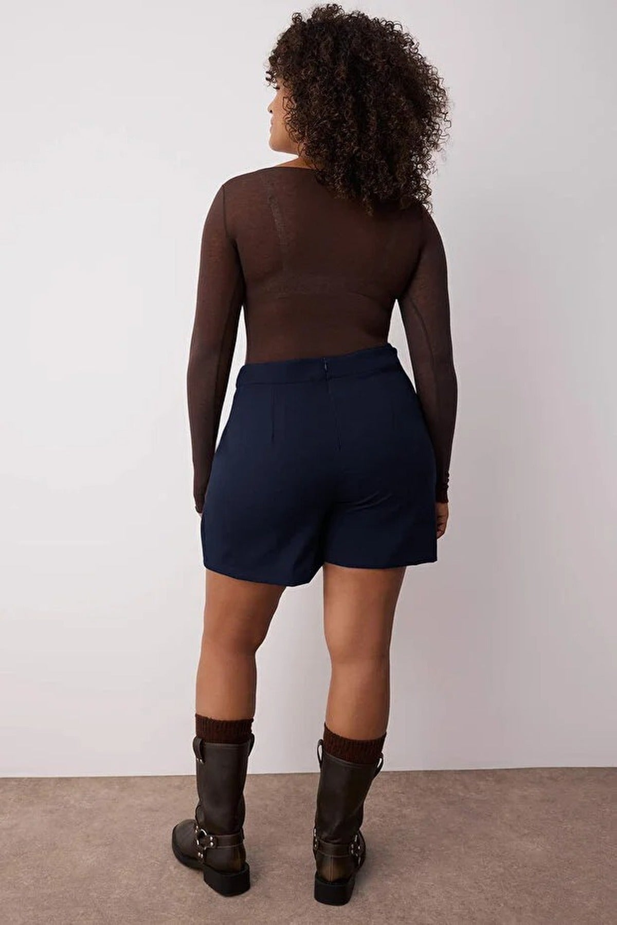 Mini Pocketed Woven Plus Size Skirt