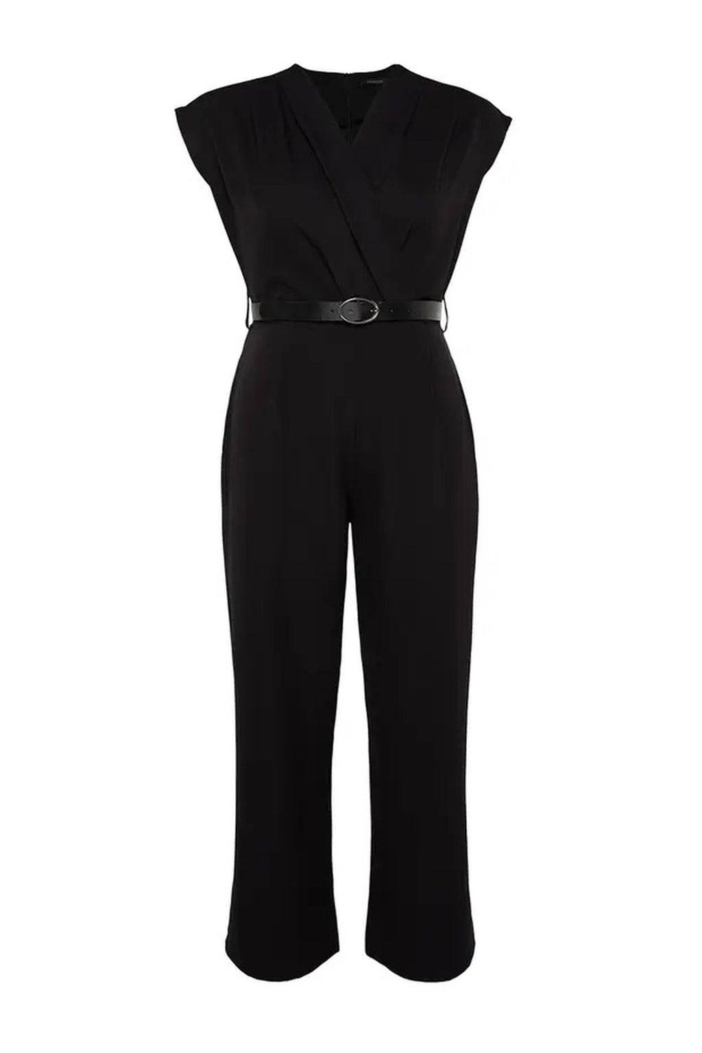 Belted Woven Jumpsuit