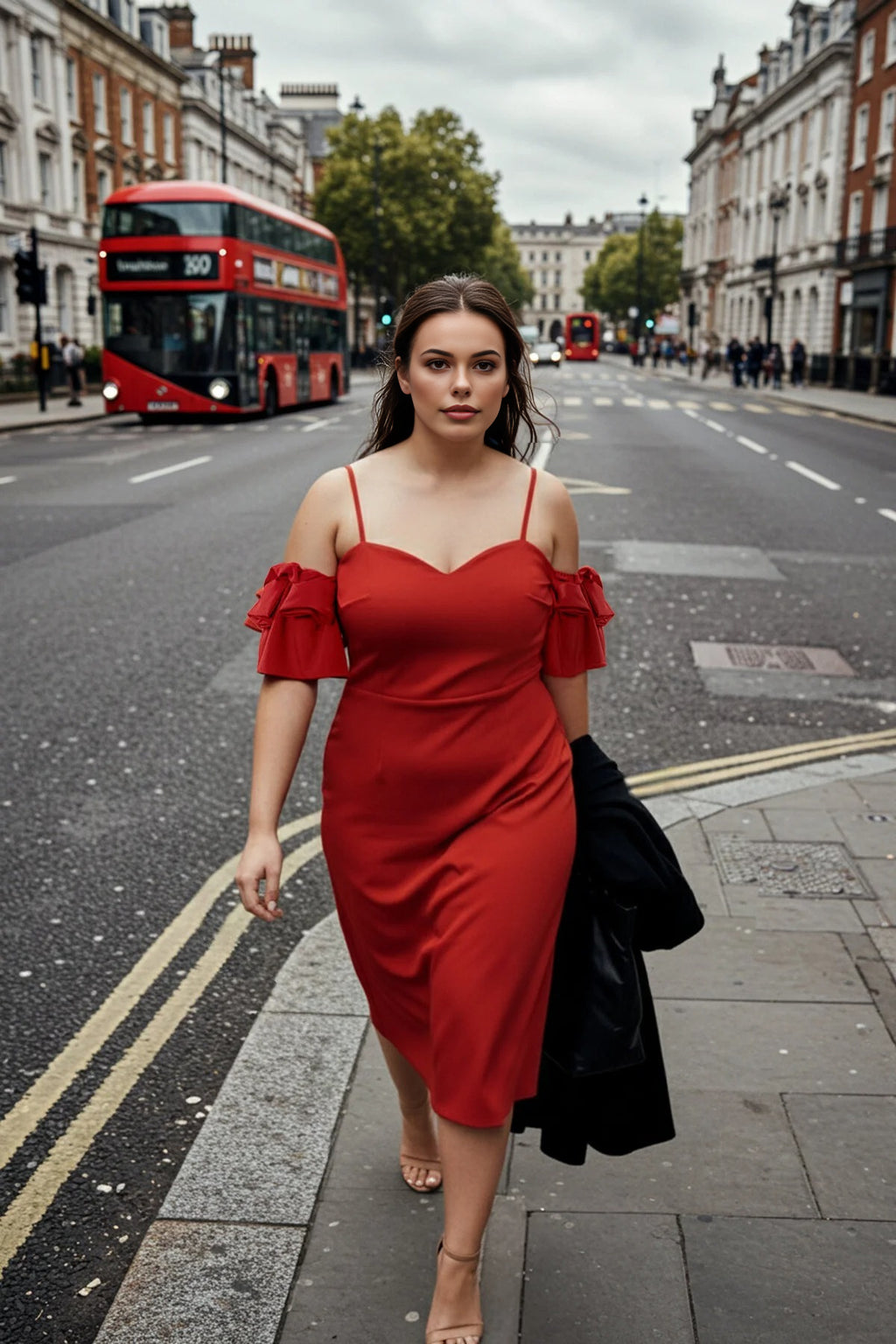 Body-Fitting Plus Size Evening Dress