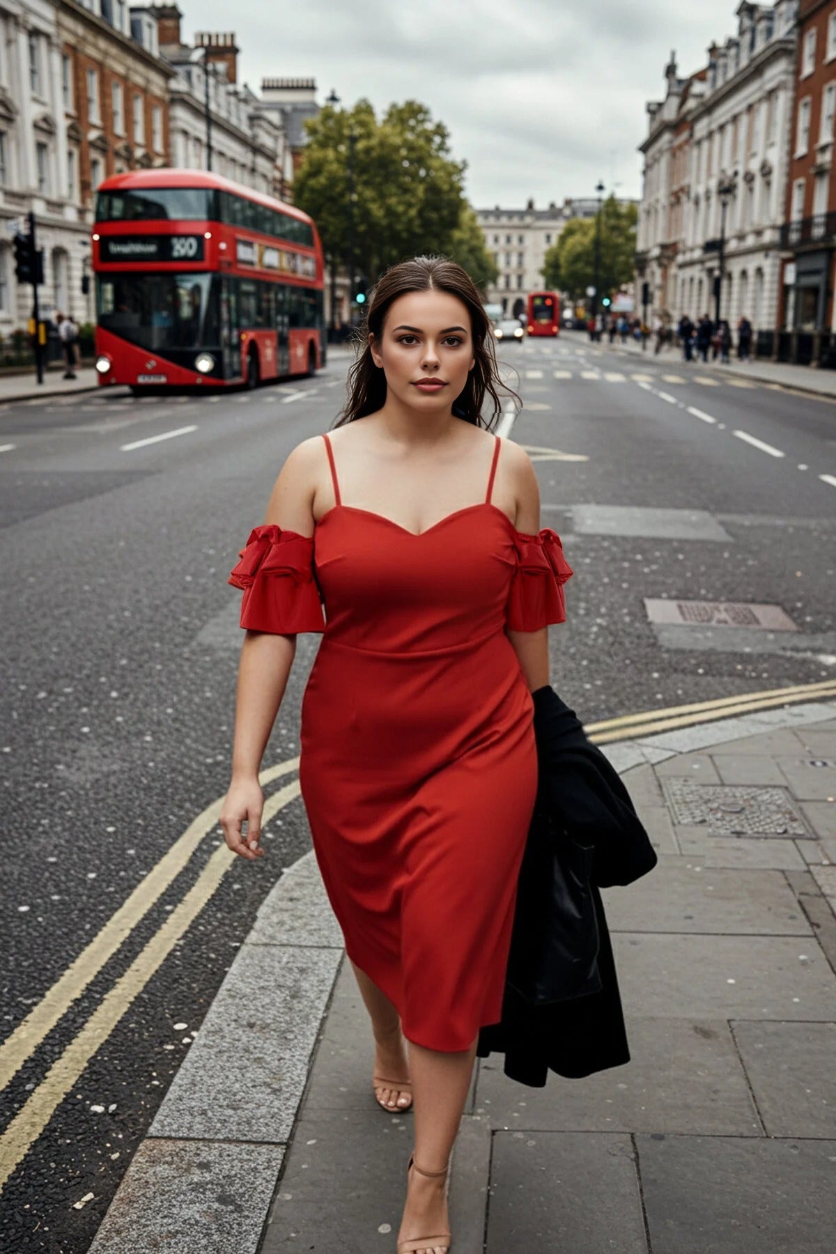 Body-Fitting Plus Size Evening Dress