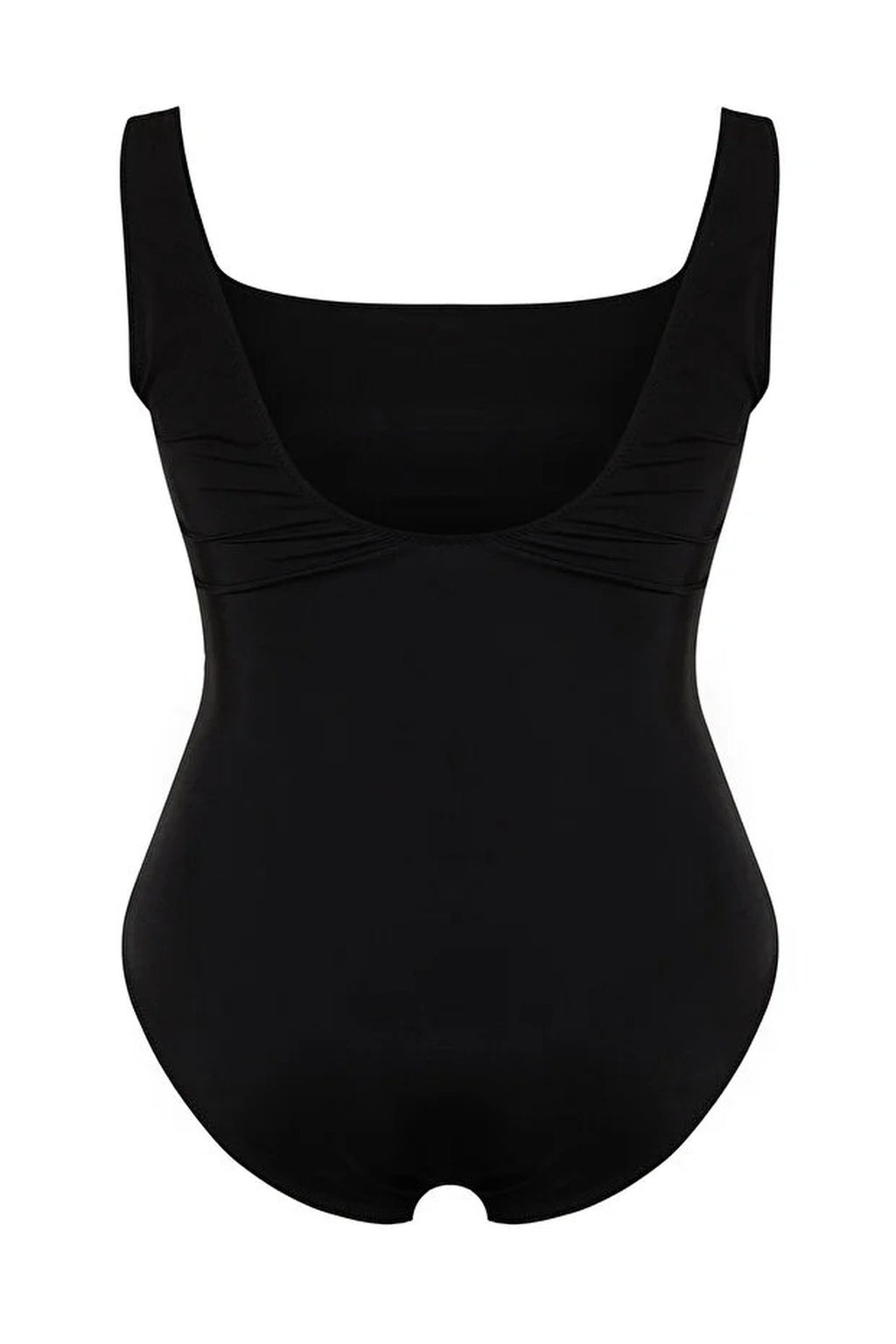 Square Neck Ruched Plus Size Swimsuit